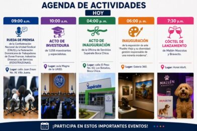 Agenda del día: miércoles 12 de agosto de 2026