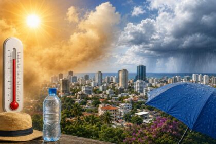 ¡Saque el paraguas y prepárese para el calor! Polvo del Sahara domina hoy, pero mañana vuelven los aguaceros