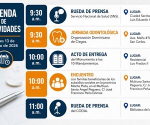 Agenda del día: viernes 14 de agosto del 2026