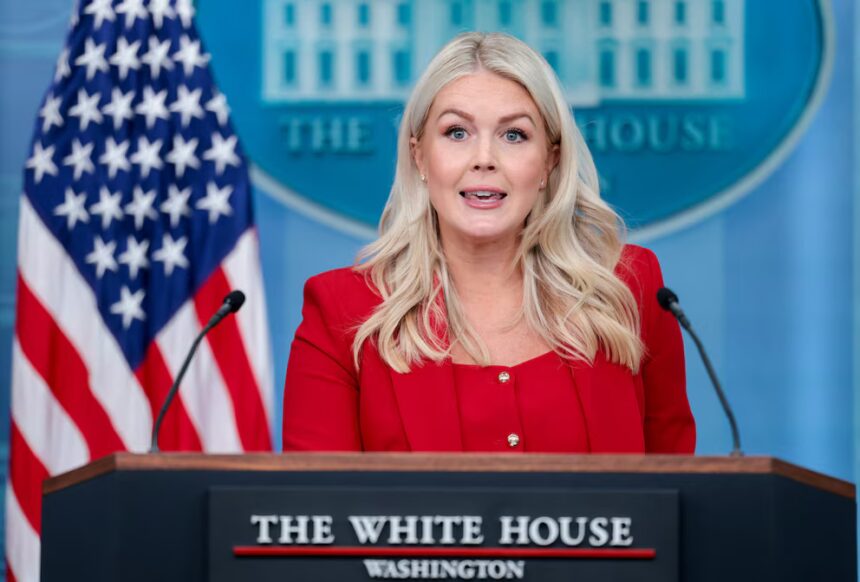Trump anunció que Karoline Leavitt dejará a fin de mes su cargo como secretaria de prensa de la Casa Blanca