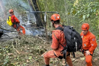 Cuatro personas mueren tras estrellarse un helicóptero en un área boscosa de Río de Janeiro