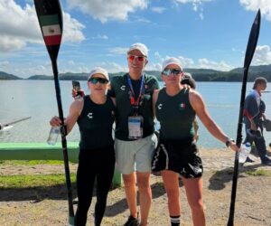 Briones y Montemayor ganan prueba de K2 500m de canotaje