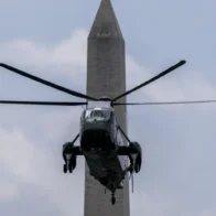 El helicóptero de Donald Trump tuvo un acercamiento en vuelo con un avión comercial en Washington