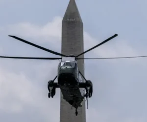 El helicóptero de Donald Trump tuvo un acercamiento en vuelo con un avión comercial en Washington