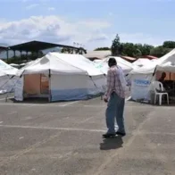 Unas 200 familias duermen en carpas en Cali temerosas de volver a sus casas tras terremoto