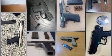 Policía ocupa 11 armas de fuego ilegales durante operativos en Santiago