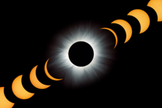 ESA difunde imágenes del avance de la sombra de la Luna durante el eclipse solar total