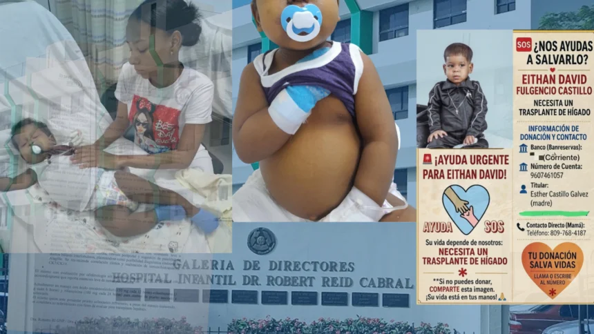 Familia dominicana impulsa campaña solidaria para costear trasplante de hígado de un niño