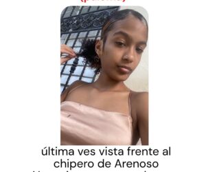 Adolescente de 16 años está desaparecida desde el sábado en Arenoso