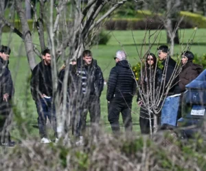 Lionel Messi despide a su padre Jorge en Rosario